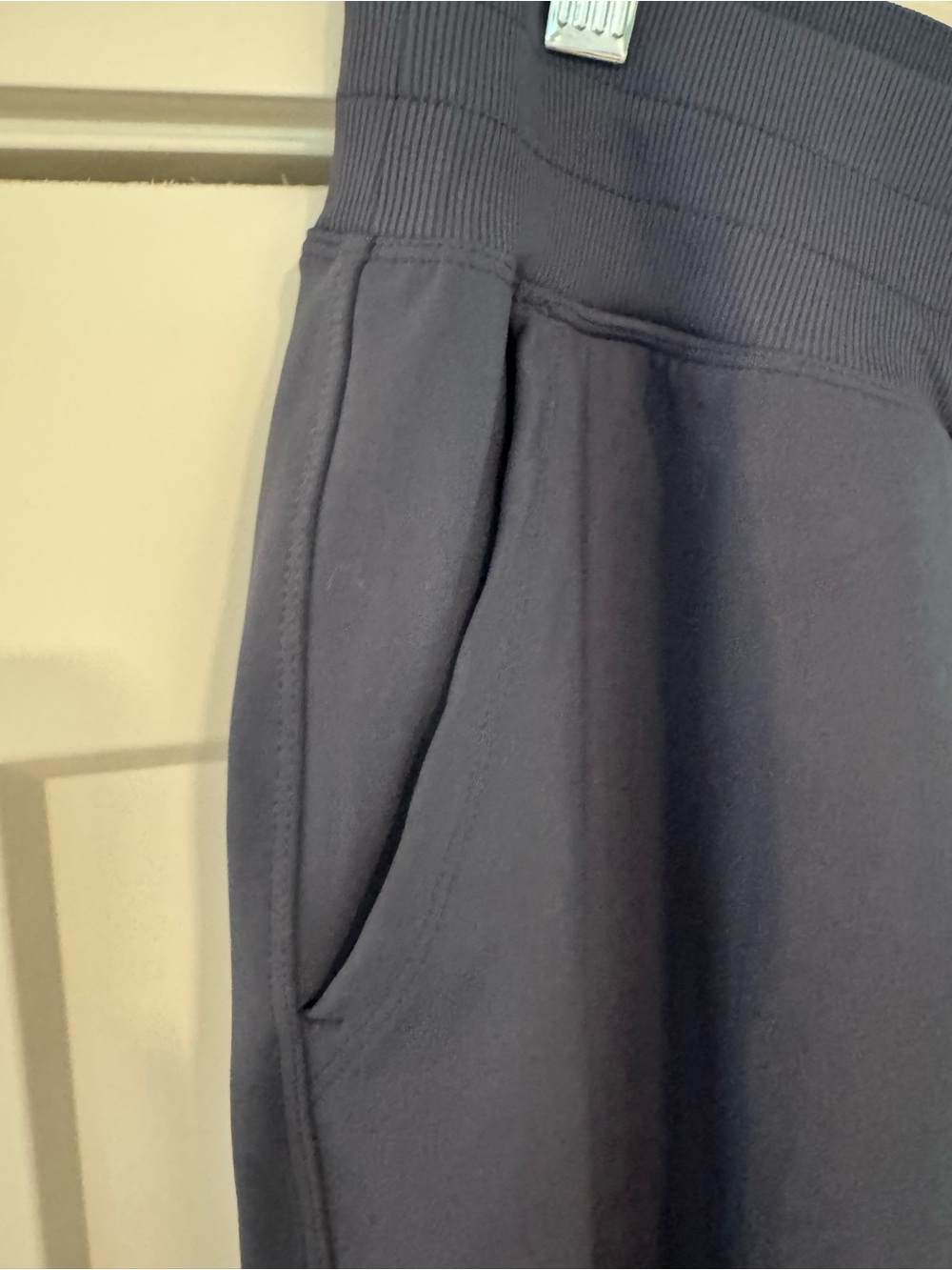 Women’s Navy Blue Casual Knit Waist Pants